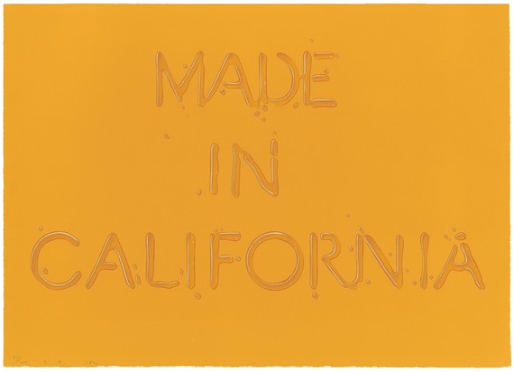 Ed Ruscha, Made in California, 1971 © Ed Ruscha