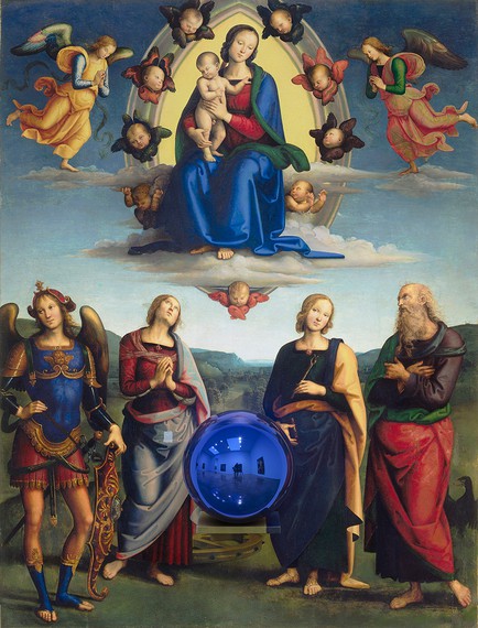 Jeff Koons, Gazing Ball (Perugino Madonna and Child with Four Saints), 2014–15 © Jeff Koons
