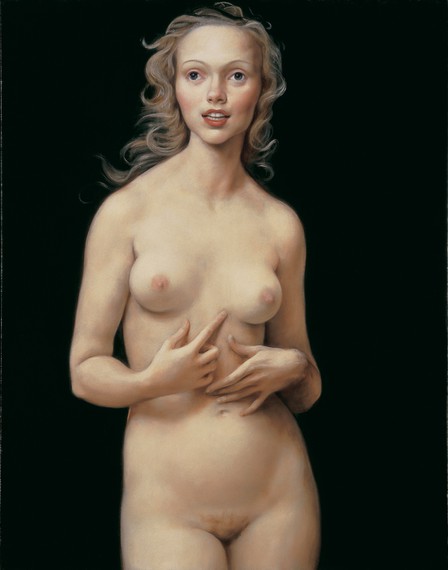 John Currin, Honeymoon Nude, 1998, Tate, London © Joyn Currin&nbsp; &nbsp;&nbsp;