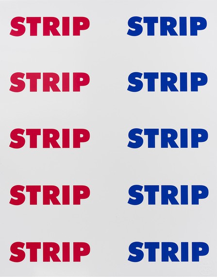 Sterling Ruby, STRIP STRIP (RB) Limited Edition Poster, 2016 © Sterling Ruby Studio. Photo: Robert Wedemeyer