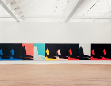 Installation view, Andy Warhol: Shadows, Dia:Beacon, New York, 2003–11. Artwork © The Andy Warhol Foundation for the Visual Arts, Inc./Artists Rights Society (ARS), New York. Photo: Bill Jacobson Studio, New York