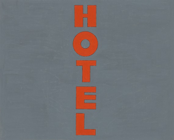 Ed Ruscha, Hotel, 1962 © Ed Ruscha