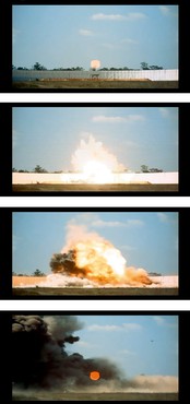 Taryn Simon, Exploding Warhead, Test Area C-80C, Eglin Air Force Base, Florida, 2007 (detail) © Taryn Simon