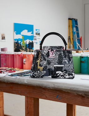 Jonas Wood’s limited-edition Louis Vuitton Artycapucines bag