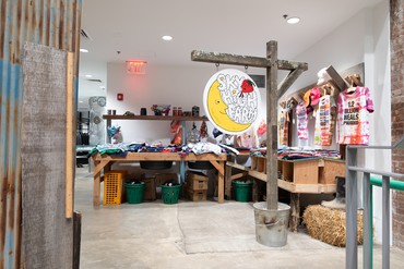 Sky High Farm collection on display at Dover Street Market, Los Angeles, 2019
