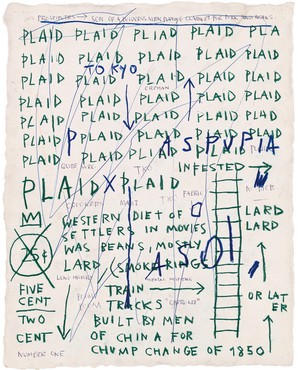 Jean-Michel Basquiat, Untitled (Plaid), 1982, Whitney Museum of American Art, New York © The Estate of Jean-Michel Basquiat. Licensed by Artestar, New York