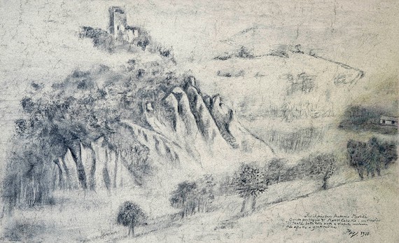 Balthus, Paysage de Monte Calvello, 1978 © Balthus