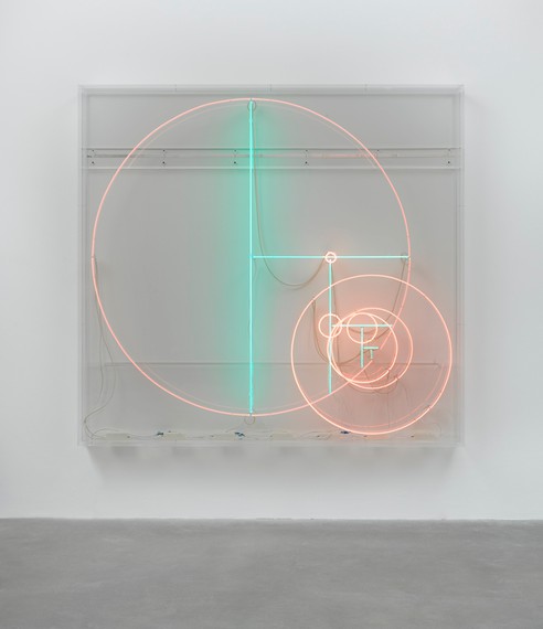 Carsten Höller, Divisions (Turquoise Lines and Pink Circles), 2014 © Carsten Höller