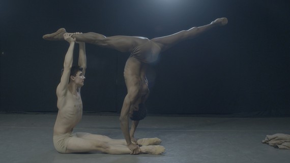 João Menegussi and Calvin Royal III in Touché&nbsp;(2020), choreographed by Christopher Rudd. Photo: courtesy Matador Content