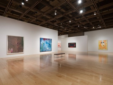 Installation view, Helen Frankenthaler: Late Works, 1990–2003, Palm Springs Art Museum, California, October 14, 2021–February 27, 2022. Artwork © 2022 Helen Frankenthaler Foundation, Inc./Artists Rights Society (ARS), New York