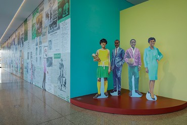 Derrick Adams, Our Time Together, 2021, installation view, Milwaukee Art Museum © Derrick Adams Studio