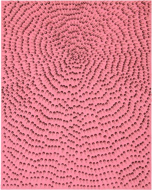 Jennifer Guidi, Seeking Hearts (Black MT, Pink Sand, Pink CS, Pink Ground), 2021 © Jennifer Guidi. Photo: Brica Wilcox