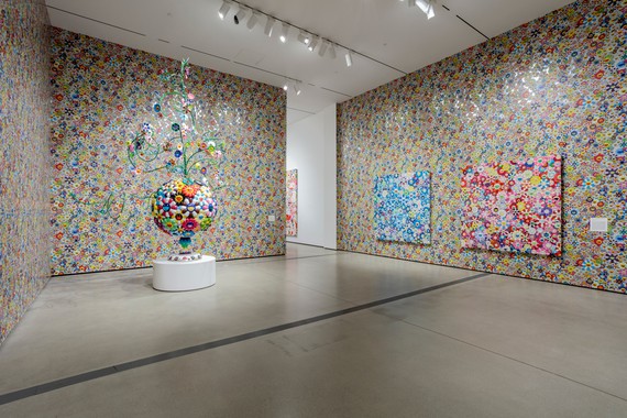 Takashi Murakami The Broad In The Land Of The Dead, Stepping on the Tail  of a Rainbow Scarf