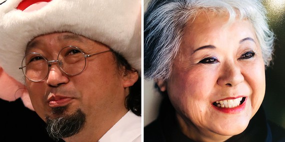 Left: Takashi Murakami. Right: Etsuko Price