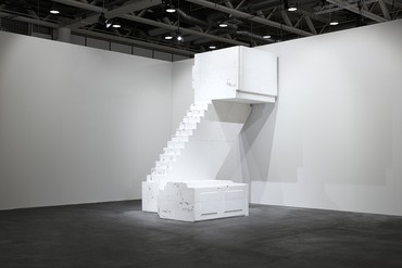 Rachel Whiteread, Untitled (Upstairs), 2001, installation view, Art Basel Unlimited 2022 © Rachel Whiteread. Photo: Sebastiano Pellion di Persano