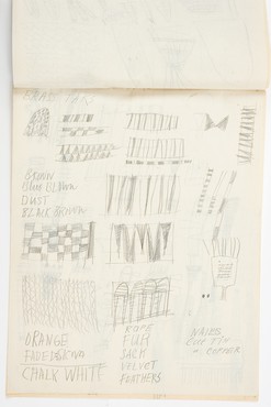 Cy Twombly, Untitled (North African Sketchbook), 1953 (page X) © Cy Twombly Foundation