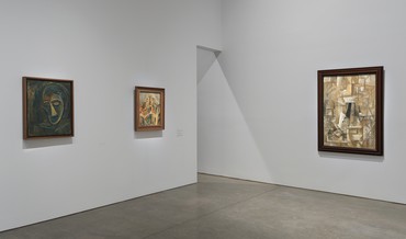 Installation view, A Foreigner Called Picasso: Curated by Annie Cohen-Solal and Vérane Tasseau, Gagosian, West 21st Street, New York, November 10, 2023–February 10, 2024. Artwork © 2023 Estate of Pablo Picasso/Artists Rights Society (ARS), New York. Photo: Rob McKeever