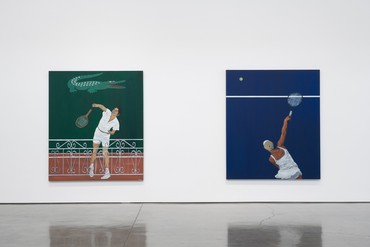Installation view, Honor Titus: Advantage In, Gagosian, Beverly Hills, July 20–September 1, 2023. Artwork © Honor Titus. Photo: Jeff McLane