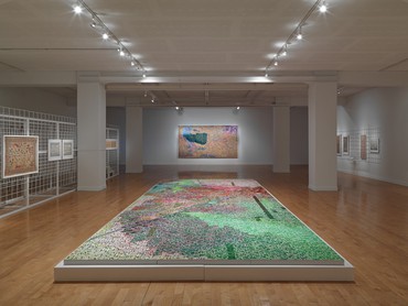 Installation view, Hic Sunt Dracones (Here Lay Dragons): Mapping the Unknown: A Project by Rick Lowe, Benaki Museum / Pireos 138, Athens, June 1–July 30, 2023. Artwork © Rick Lowe Studio. Photo: Stathis Mamalakis