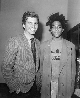 Larry Gagosian and Jean-Michel Basquiat, New York, 1983