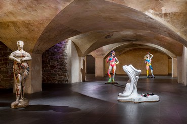 Installation view, Rachel Feinstein in Florence, Museo Marino Marini, Florence, Italy, June 9–September 18, 2023. Artwork © Rachel Feinstein. Photo: Ela Bialkowska