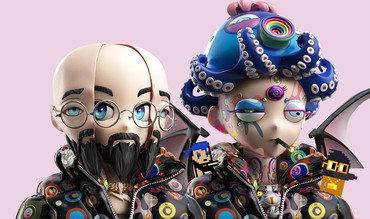 Takashi Murakami’s and Benoit Pagotto’s avatars. Artwork © 2022 Takashi Murakami/Kaikai Kiki Co., Ltd. All rights reserved