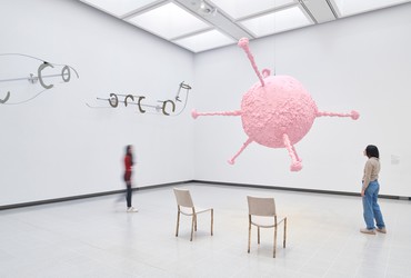 Installation view, When Forms Come Alive, Hayward Gallery, London, February 7–May 6, 2024. Artwork, left to right: © Nairy Baghramian; © Archiv Franz West, © Estate Franz West. Photo: Jo Underhill, courtesy Hayward Gallery