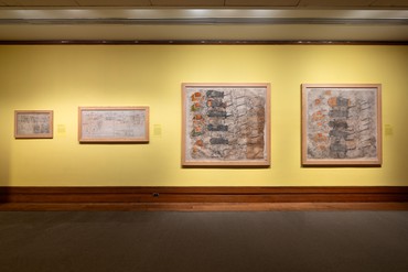 Installation view,&nbsp;Indian Skies: The Howard Hodgkin Collection of Indian Court Painting, Metropolitan Museum of Art, New York, February 6–June 9, 2024. Photo: Hyla Skopitz