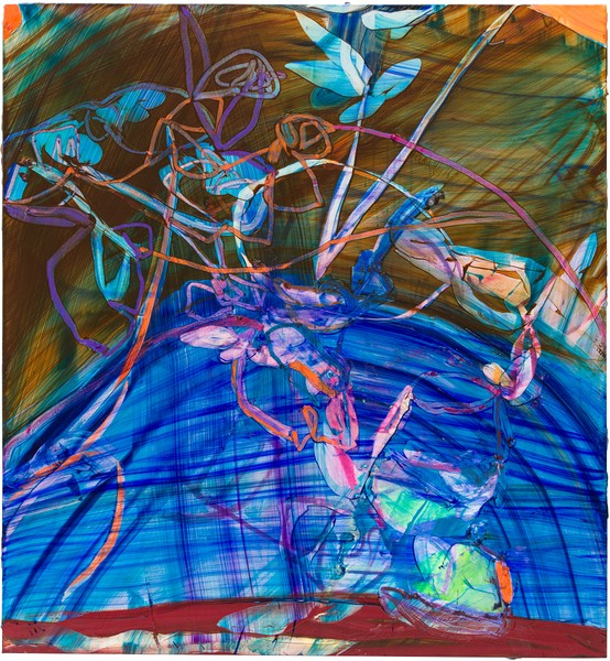 Rare grand dessin fusain géometrique abstraction lyrique années 40 - 50