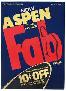 <p><em>Aspen</em> 1, no. 3 (December 1966). Cover design: Andy Warhol</p>