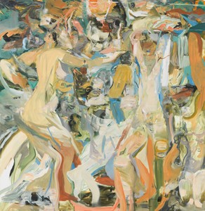 <p>Cecily Brown, <em>The river’s tent is broken</em>, 2014, oil on linen, 67 × 65 inches (170.2 × 165.1 cm)</p>