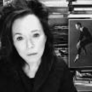 Black-and-white portrait of Nancy Dalva