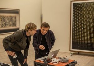 <p>Richie Hawtin and Andreas Gursky, Dusseldorf, 2016. Photo by Johannes Kraemer</p>