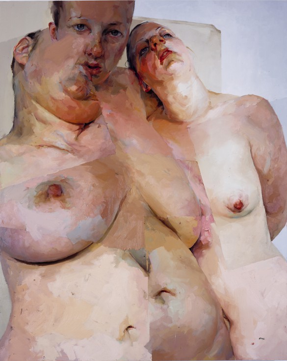 Jenny Saville, Ruben’s Flap, 1999, oil on canvas, 120 × 96 inches (304.8 × 243.8 cm), George Economou Collection © Jenny Saville