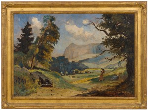 <p>Louis Michel Eilshemius, <em>Fanciful Landscape</em>, 1907, oil on canvas, 30 ¾ × 36 ¼ inches (78.1 × 92.1 cm)</p>
