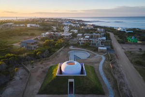 Outside view of James Turrell's artwork "Ta Khut" in José Ignacio, Uruguay