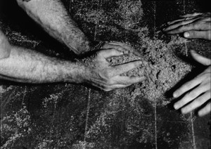 <p>Richard Serra, <em>Hands Scraping</em>, 1968, 16mm film, black-and-white, 4 min. 30 sec. Camera: Robert Fiore</p>