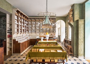 Interior of the Astier de Villatte boutique in Paris