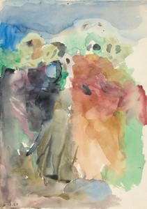 <p>Georg Baselitz, <em>Ohne Titel (nach Pontormo)</em> (<em>Untitled [after Pontormo]</em>), 1961, watercolor on paper, 12&nbsp;⅛ × 8&nbsp;⅝ inches (30.7 × 21.8 cm)</p>