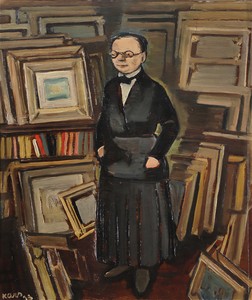 Painting by Georges Kars of Berthe Weill