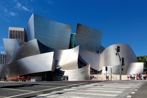 The Walt Disney Concert Hall in Los Angeles, designed by Frank Gehry