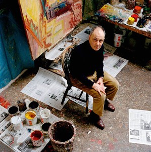 Frank Auerbach, London, c. 2000. Photo: Eamonn McCabe/Popperfoto via Getty Images