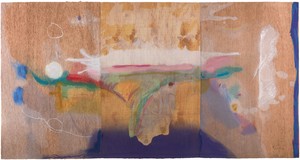 <p>Helen Frankenthaler, <em>Madame Butterfly</em>, 2000, 102-color woodcut from 46 woodblocks, on 3 sheets, overall: 41 ¾ × 79 ½ inches (106 × 201.9 cm) © Helen Frankenthaler Foundation, Inc./Artists Rights Society (ARS), New York/Tyler Graphics Ltd., Mount Kisco, New York</p>