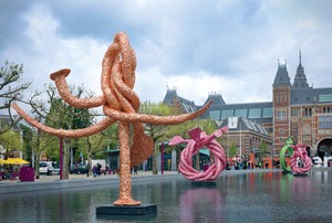 <p>Installation view, <em>John Chamberlain</em>, Artzuid, Amsterdam, May 22–September 22, 2013. Photo by Gert-Jan van Rooij</p>