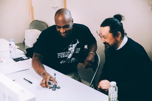 <p>Virgil Abloh and Takashi Murakami. Photo: Fabien Montique</p>