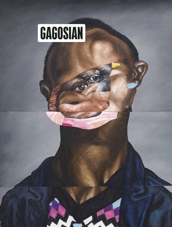 Detail from Nathaniel Mary Quinn’s Sinking&nbsp;(2019) on the cover of Gagosian Quarterly, Fall 2019