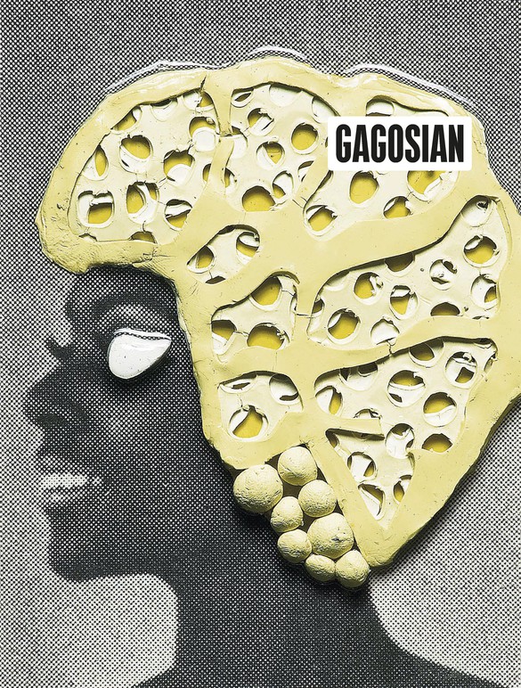 Detail from Ellen Gallagher’s Afrylic&nbsp;(2014) on the cover of Gagosian Quarterly, Summer 2019