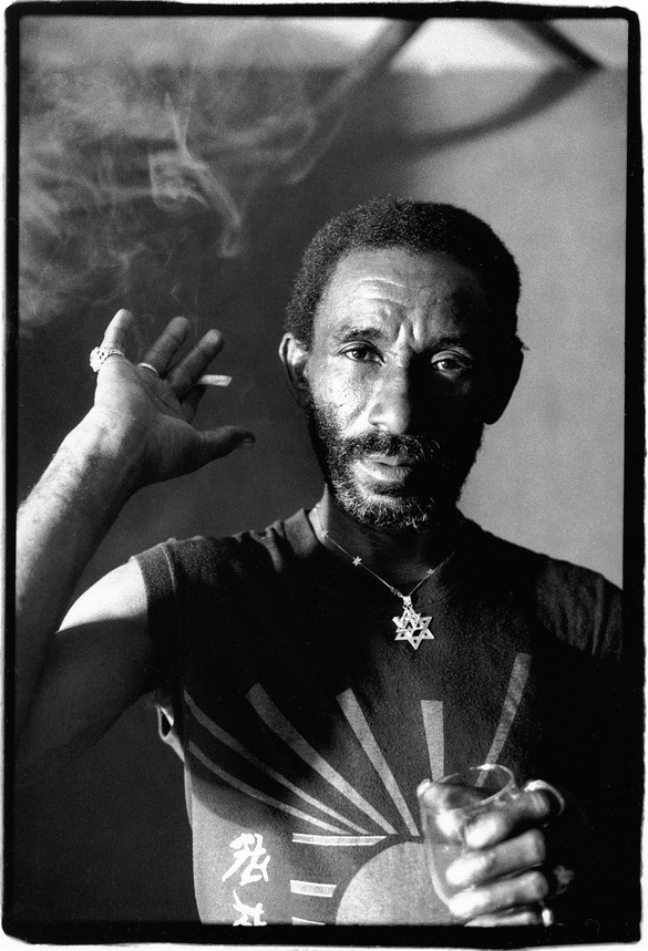 Lee “Scratch” Perry, c. 1980. Photo: David Corio/Michael Ochs Archives/Getty Images