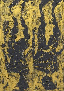 <p>Georg Baselitz, <em>Da sind zwei Figuren im alten Stil</em> (<em>That’s two figures in the old style</em>), 2019, oil and painter’s gold varnish on canvas, 118&nbsp;⅛ × 83&nbsp;½ inches (300 × 212 cm)</p>
