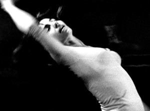 Aileen Passloff dancing in April and December, choreographed by Remy Charlip, 1964. Photo: Robert Farren